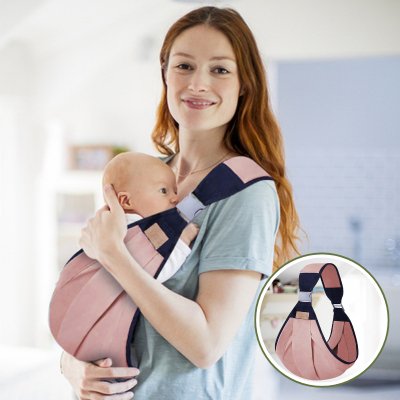 porte bebe clipecharpe rose